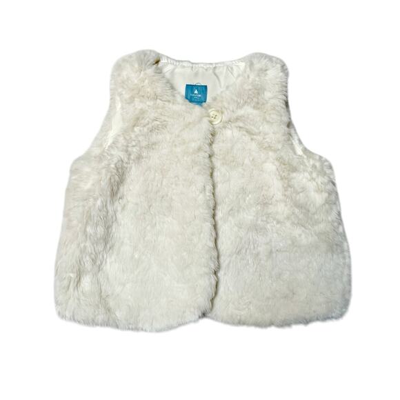 Gap Faux Fur Vest Size 2 - Picture 1 of 5